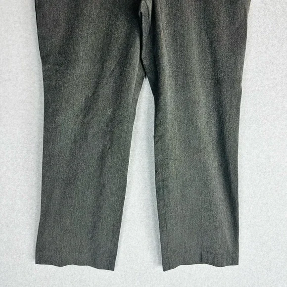 Talbots Womans 10P Petite Curvy Barely Boot Cut Dress Pants Grey Thick Stretch - Picture 4 of 7
